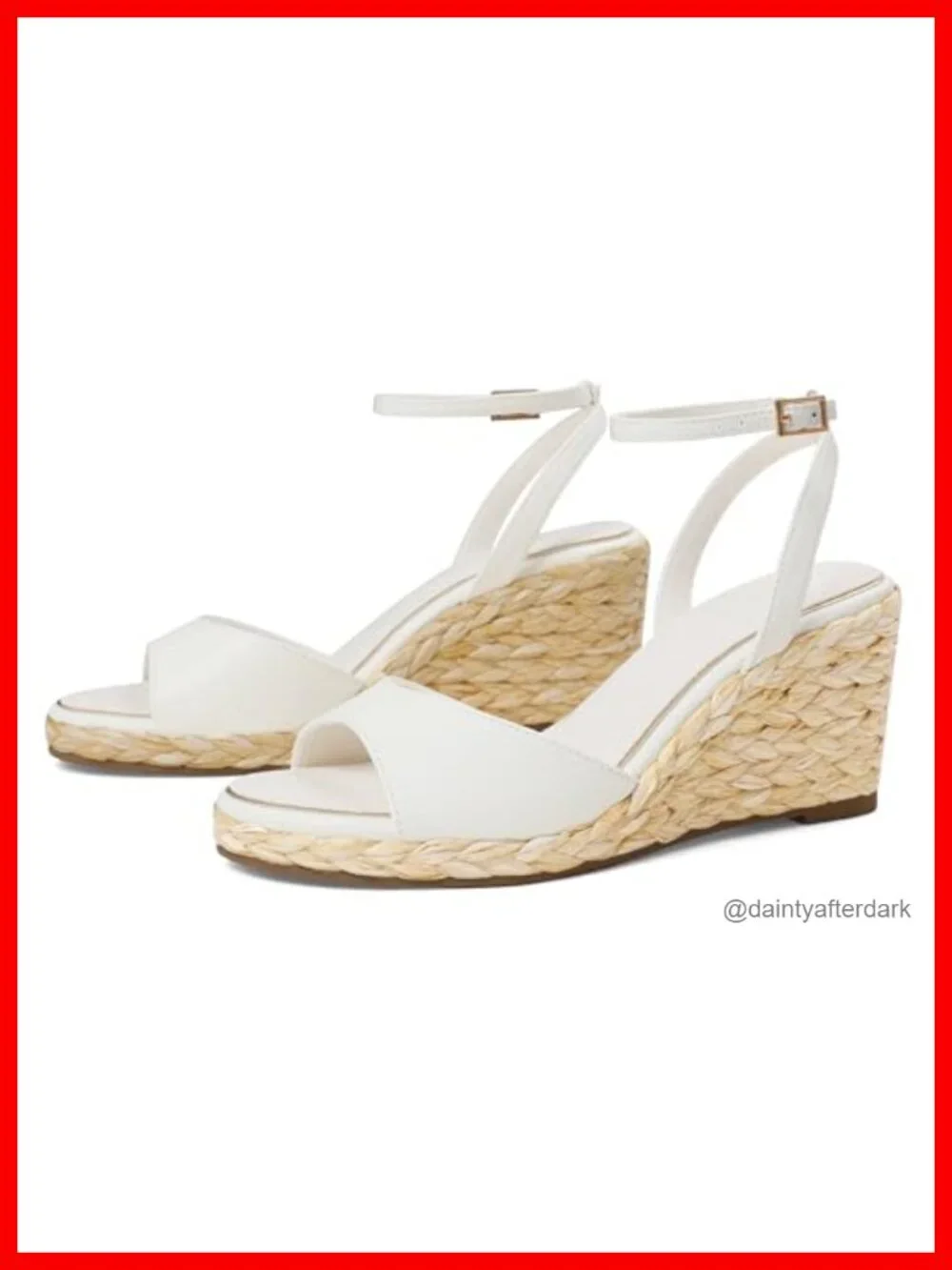 Espadrille Wedge Sandals Womens Raffia Ankle Strap Buckle Open Toe Summer Shoes